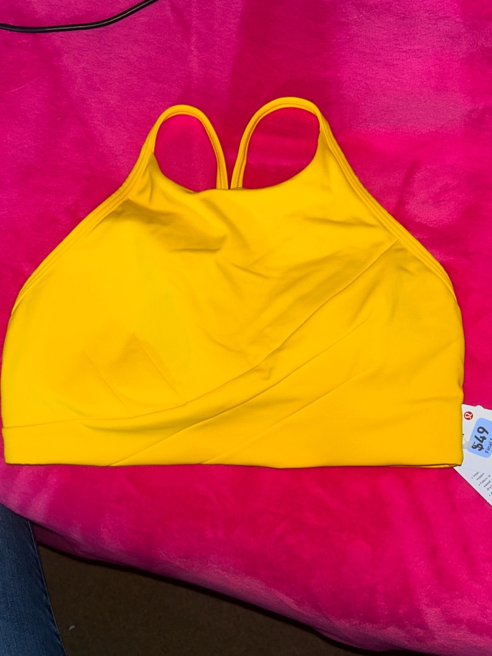 Lululemon Flow Y Wrap-Front High-Neck Bra